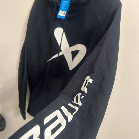 Bauer core Black hoodie with White Logo men's medium - Picture 6 of 9
